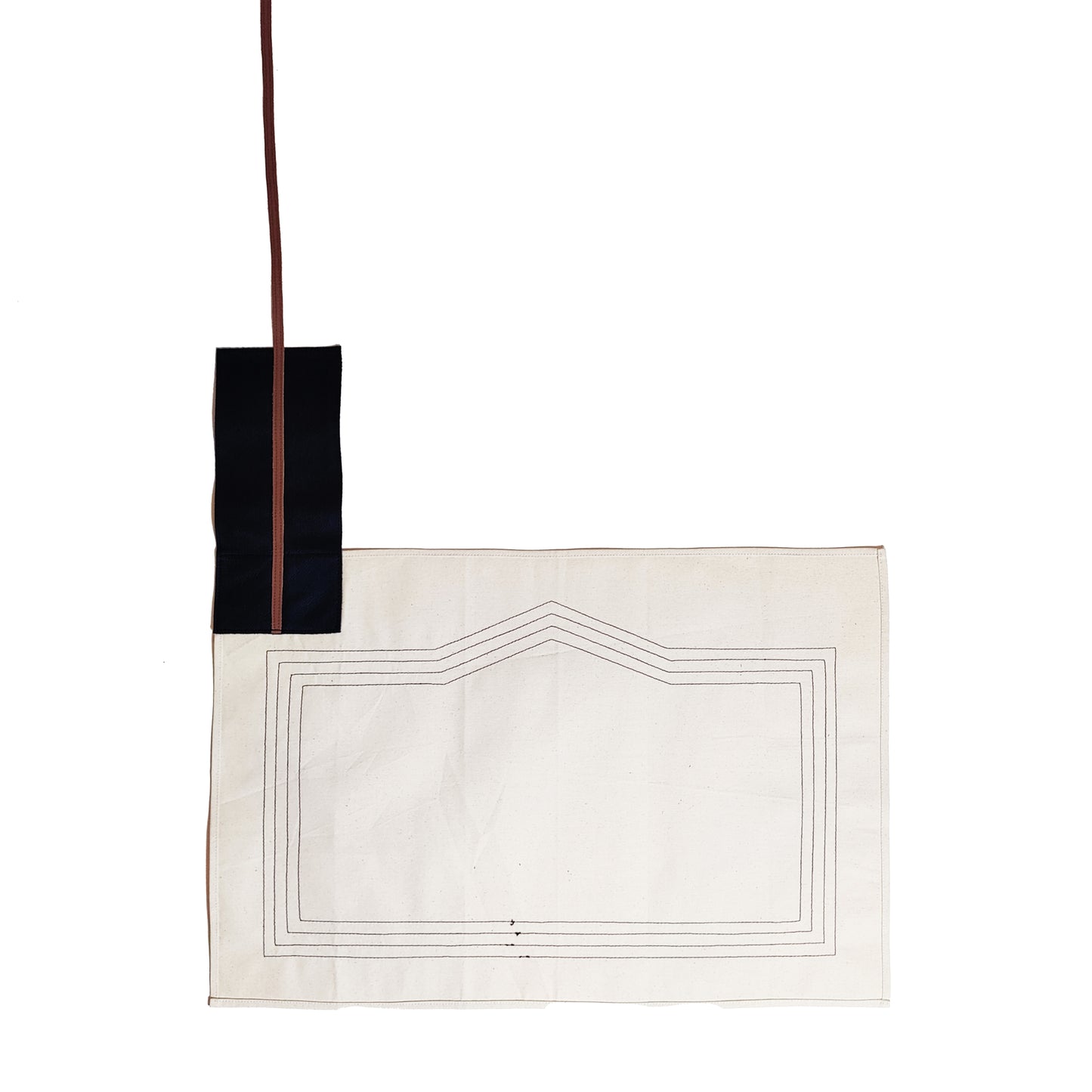 Mini Black & Brown Roll Up Prayer Mat - سجادة صلاة صغيرة