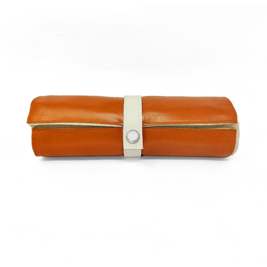 Orange & Ecru Roll Up Prayer Mat - سجادة صلاة