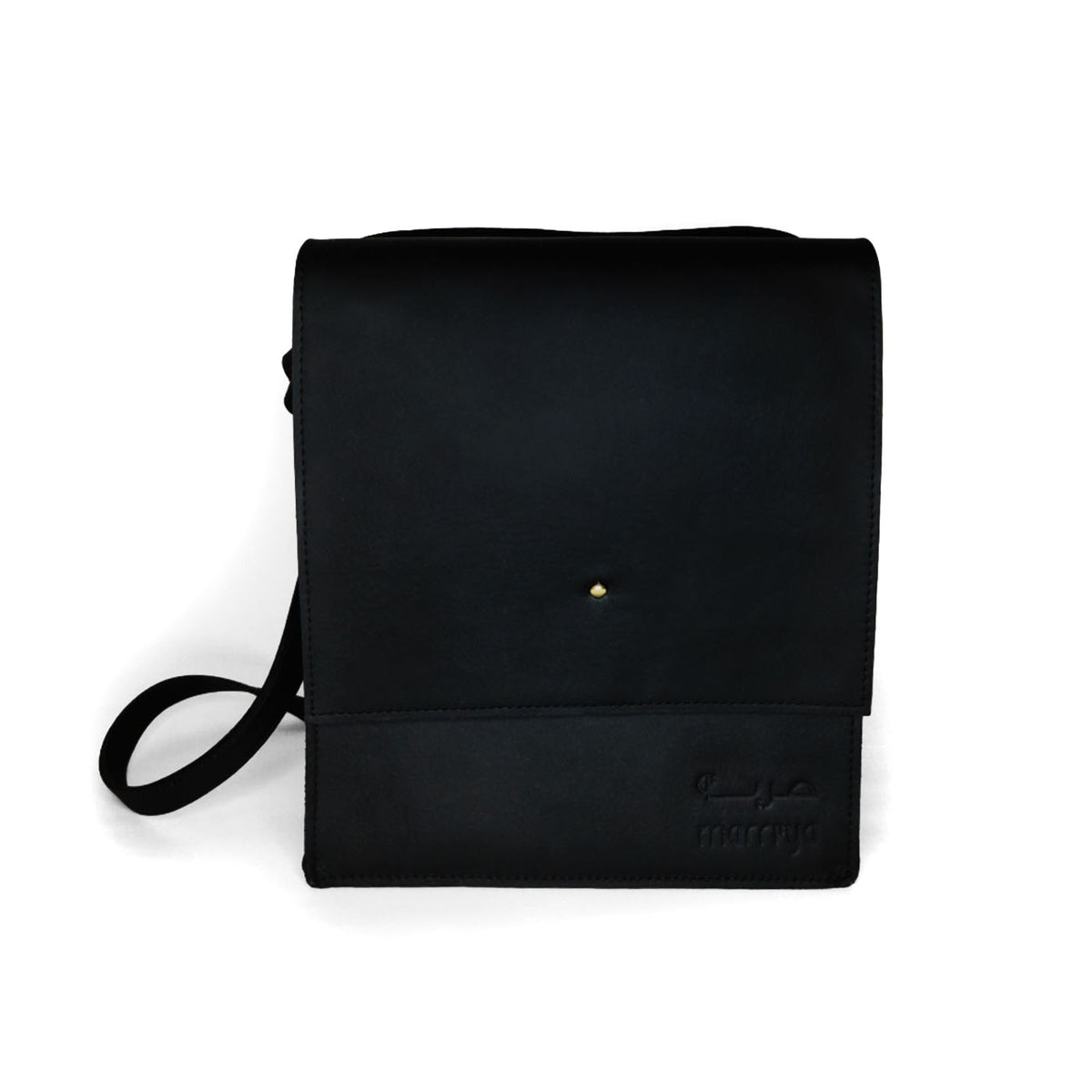 Insulated Black Leather Bag