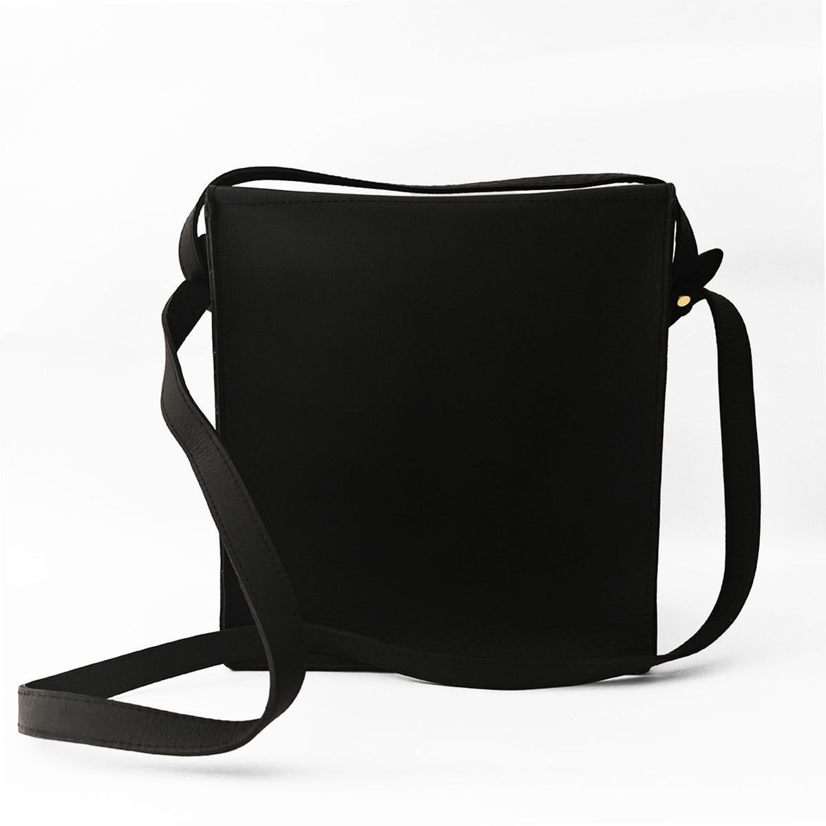 Insulated Black Leather Bag