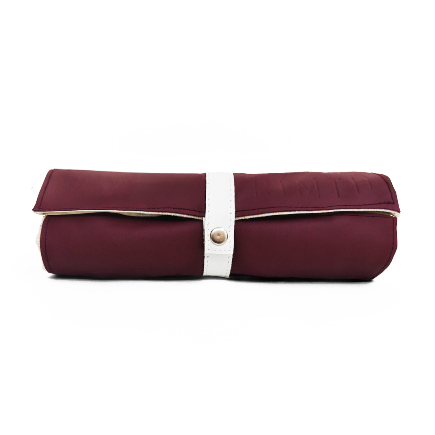 Sila Maroon & White Roll Up Prayer Mat - سجادة صلاة