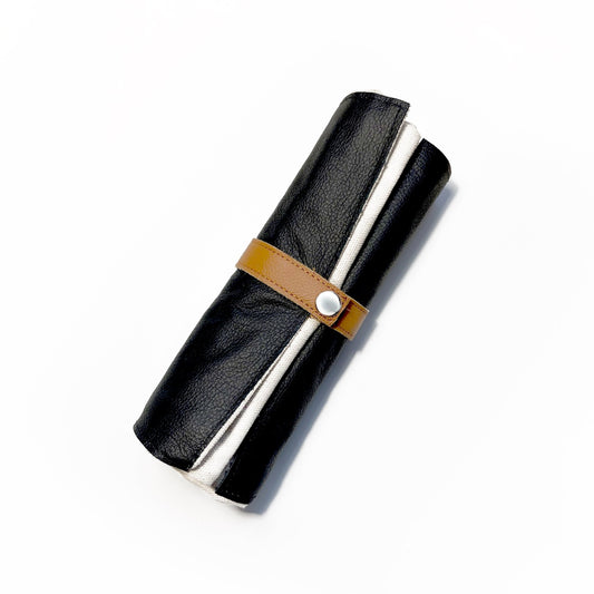 Black & Tan Roll Up Prayer Mat - سجادة صلاة