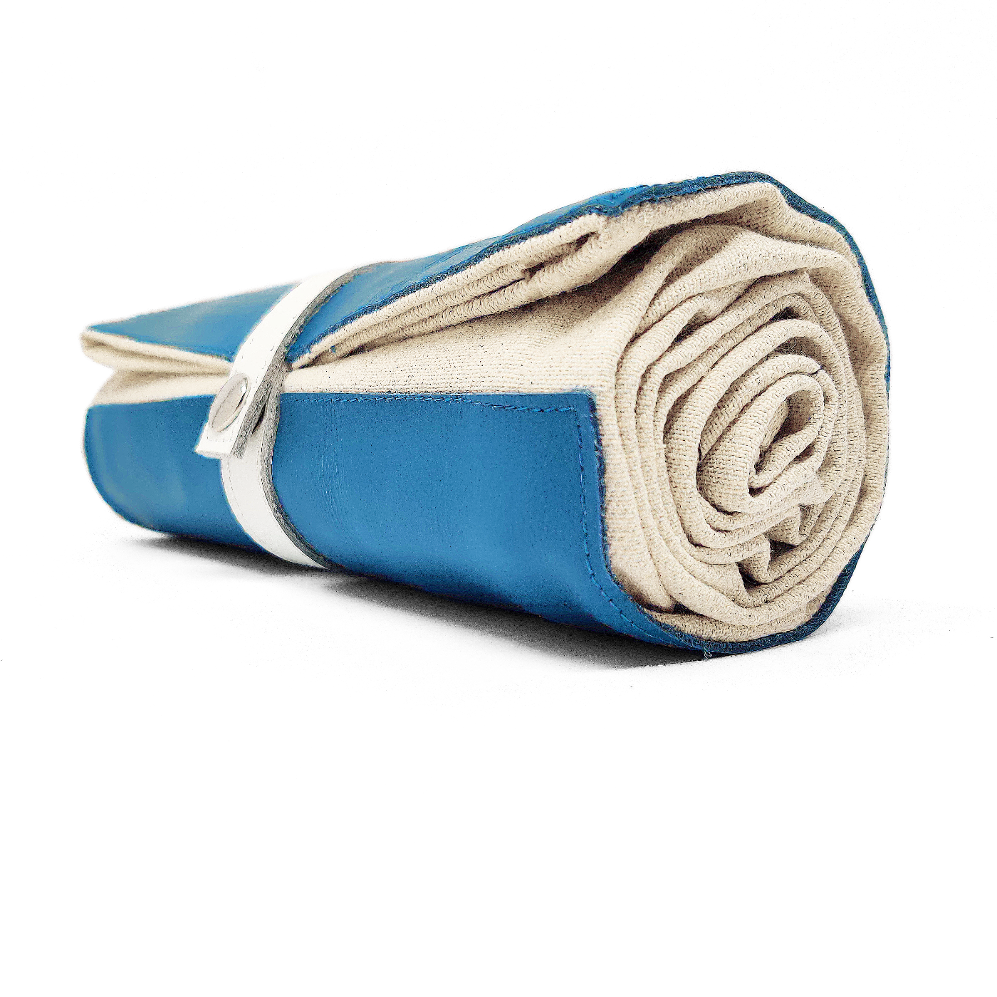 Turquoise & White Roll Up Prayer Mat - سجادة صلاة