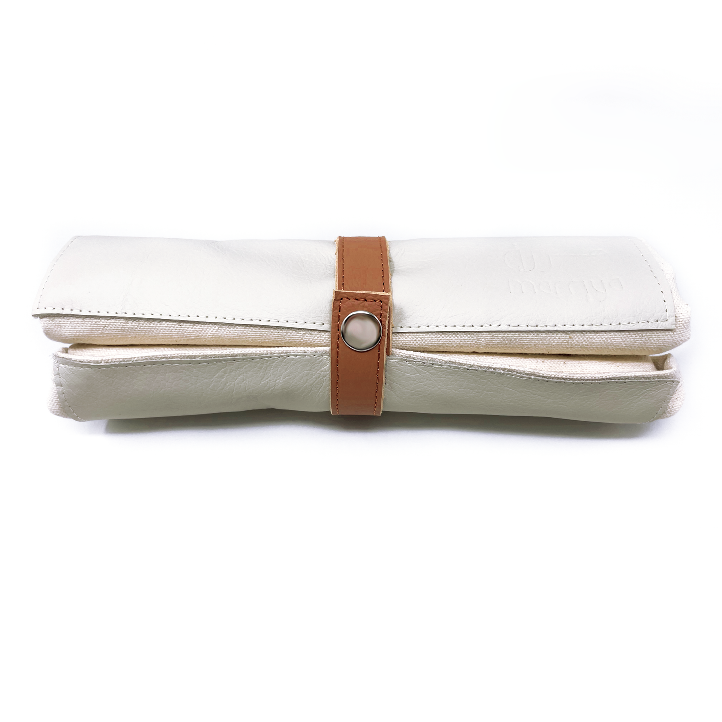 Ecru and Tan Roll-Up Prayer Mat - سجادة صلاة