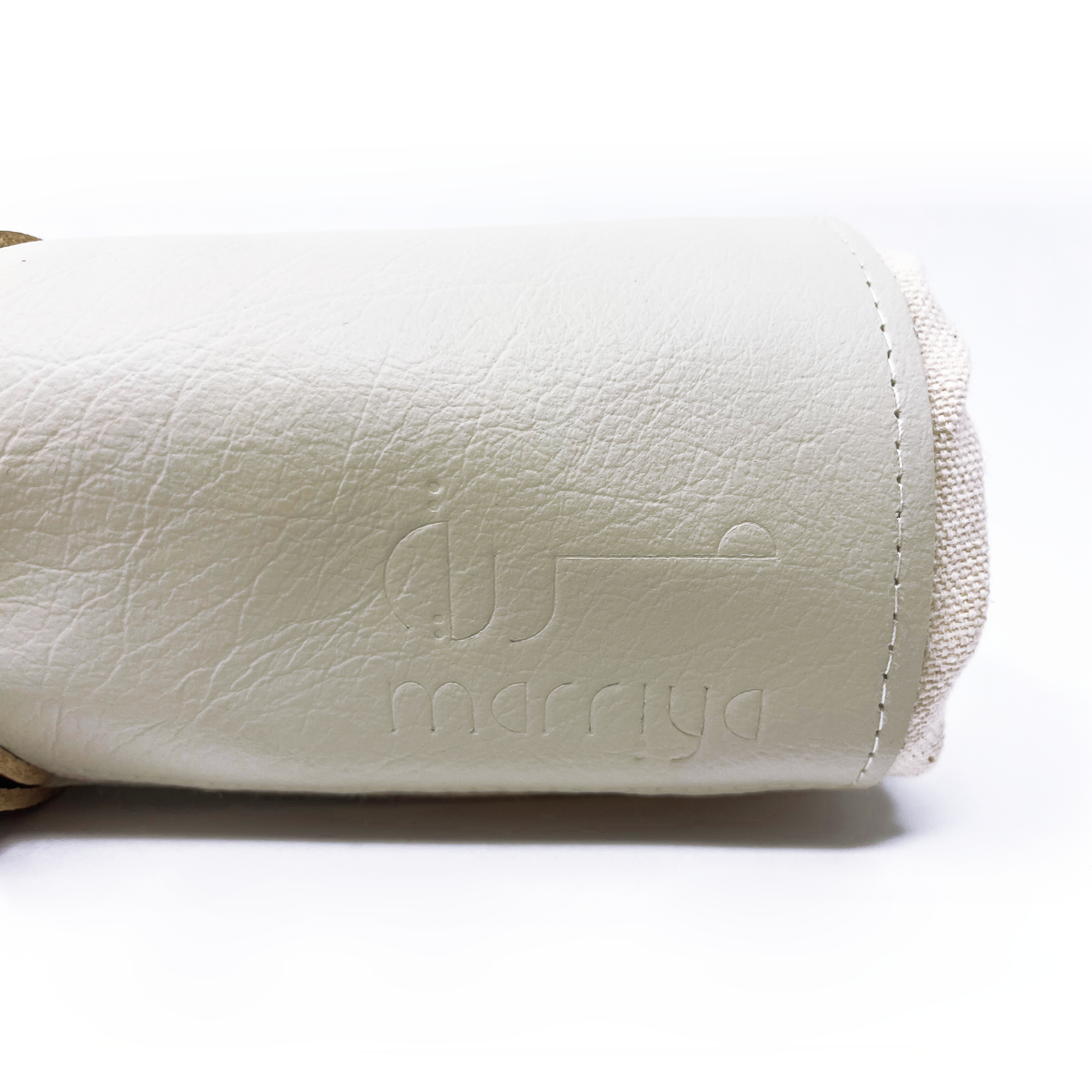 Ecru and Tan Roll-Up Prayer Mat - سجادة صلاة