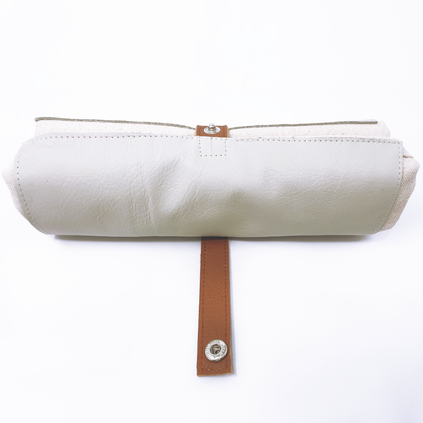 Ecru and Tan Roll-Up Prayer Mat - سجادة صلاة