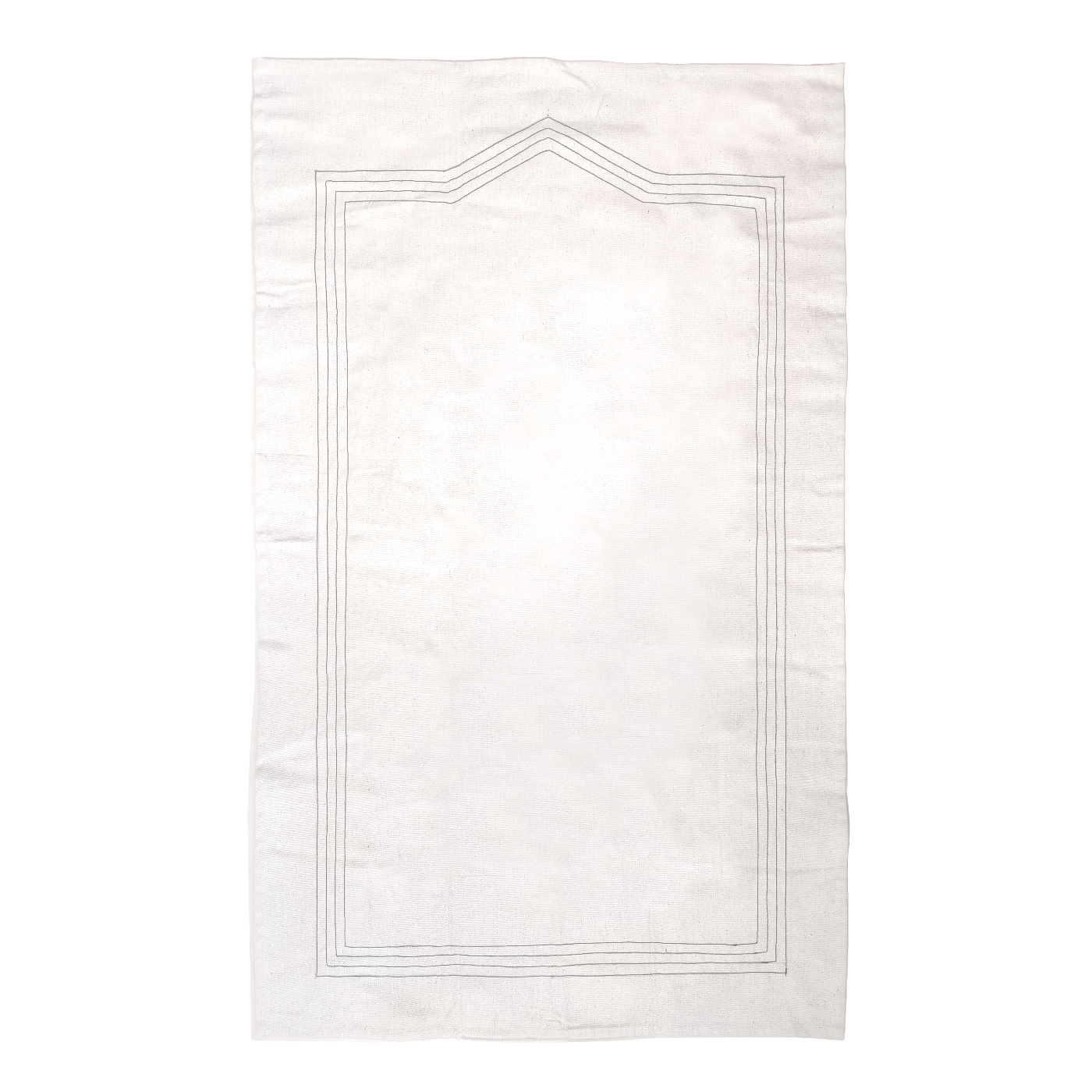 Ecru and Tan Roll-Up Prayer Mat - سجادة صلاة